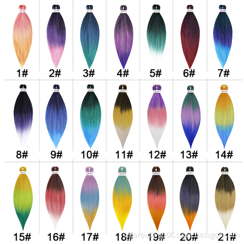 Vigorous Pre Stretched Easy Braid Hair Ombre Jumbo Braiding Hair Blonde Synthetic Crochet Braids Hair Extensions Low Temperature
